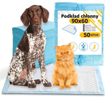 shumee Higienske vpojne blazinice 90x60 cm 50 kosov - univerzalne zaščitne podloge