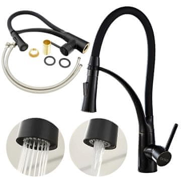 shumee KUHINJSKI STOJEČI IZVLEČNI IZVLEK ČRNEGA FIKSNEGA VRTEGA