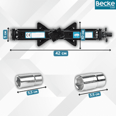 shumee Avtomobilska dvigalka, trapezoidna dvigalka, ragljasti ključ, 1,5 t, očetovski dan