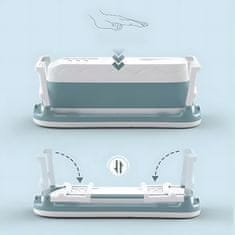 shumee Zložljiva vodoodporna kopalna kad XXL 152 cm modre barve