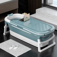 shumee Zložljiva vodoodporna kopalna kad XXL 152 cm modre barve