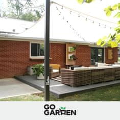 shumee Jamborni drog za vrtno paviljon z jadrom za senčenje, nastavljiva višina 240 cm