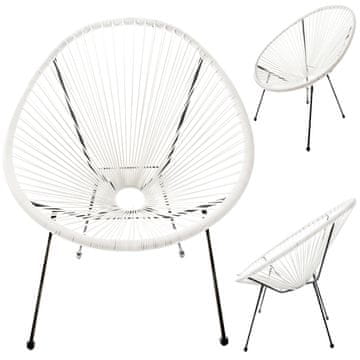 shumee Vrtni stol Acapulco kremne barve