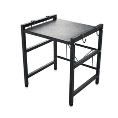 shumee Stojalo za mikrovalovno pečico, raztegljiva polica, teleskopska nastavitev, organizator za podstrešje