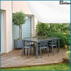 shumee Vrtno senčno jadro, vodoodporno, belo, vzdržljivo, močno, 5 x 3 m