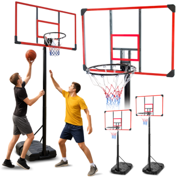 shumee Samostoječi košarkarski koš z zunanjo tablo, nastavljiv po višini