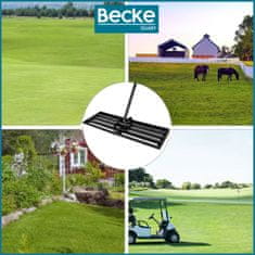 shumee Izravnalnik trate 30x120 cm, jekleni ročni izravnalnik terena