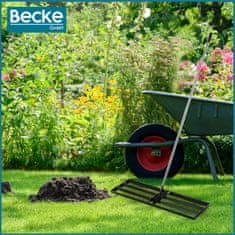 shumee Izravnalnik trate 30x120 cm, jekleni ročni izravnalnik terena