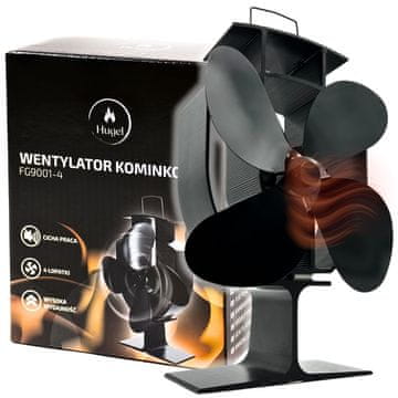 shumee Termoelektrični ventilator za kamin, močan razdelilnik toplega zraka