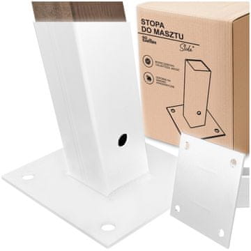 shumee Sidrna noga za podstavek droga za montažo na jambor, privit v betonski nosilec