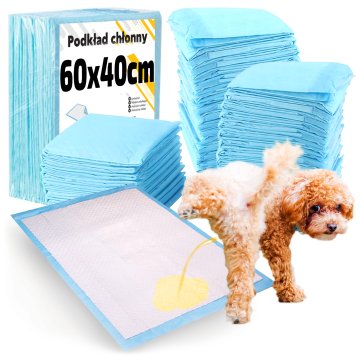 shumee Vpojne podloge 60x40 cm 50 kosov - večnamenske higienske blazinice