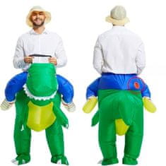 shumee Preobleka za kostum dinozavra, samonapihljiv napihljiv kostum dinozavra t-rexa