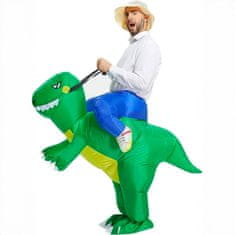 shumee Preobleka za kostum dinozavra, samonapihljiv napihljiv kostum dinozavra t-rexa