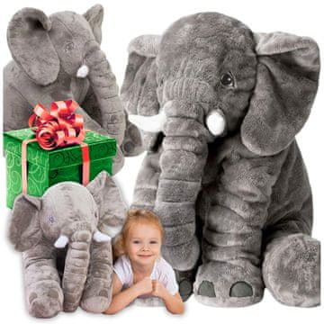 shumee Velika slonova blazina, maskota, plišasta igrača, medvedek, otroško darilo Jasiek