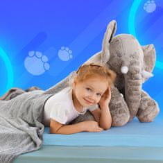 shumee Velika slonova blazina, maskota, plišasta igrača, medvedek, otroško darilo Jasiek