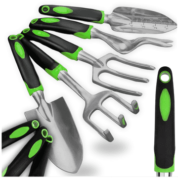 shumee Komplet vrtnega orodja, lopata, grablje, motika, darilo za očetov dan, GoGarden