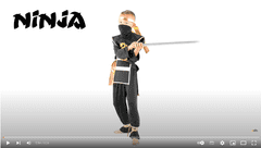 shumee OTROŠKI KOSTUM NINJA ZA NOČ ČAROVNIC