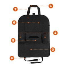 shumee Organizator, prevleka za avtosedež, zaščita za avtomobilski sedež, držalo za tablico, univerzalno