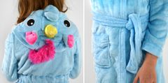 Onesies Otroški kopalni plašč s samorogom za deklice modrega pegaza velikosti M