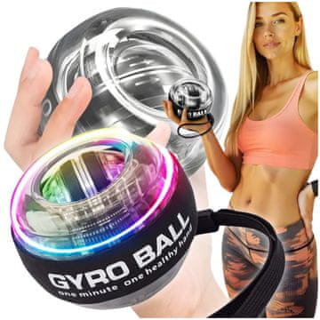 shumee Gyro ball power ball gyro ball zapestna in rokna vadbena žoga led