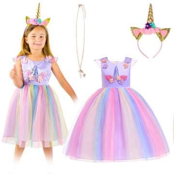 shumee Obleka s samorogom za deklice, velikost 110