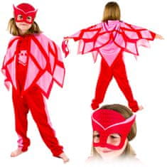 shumee Otroški karnevalski kostum za deklice, pižamske maske Sowella, žoga