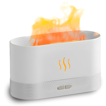 shumee Vlažilec zraka, difuzor arome, aromaterapija, kamin, plamen, svetilka