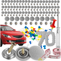 shumee Komplet za popravilo stropne obloge sivega avtomobila, regeneracija, zakovice, izvijač