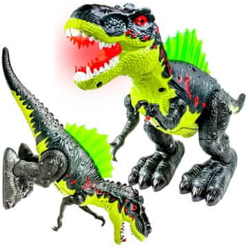 shumee T-rex dinozaver, velik, interaktiven, bruhanje ognja, hoja, rjovenje, strela, velik