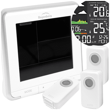 shumee Brezžična vremenska postaja, barometer, zunanji termometer, meteo