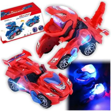 shumee TRANSFORMIRAJOČE IGRAČE INTERAKTIVNI AVTO DINOZAVER LUČ ZVOK ROBOT
