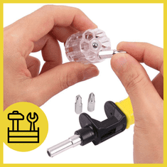 shumee Komplet izvijačev 6-v-1 zamenljivi ročni nastavki za očeta