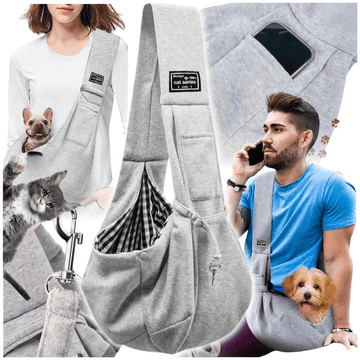 shumee Torba za nošenje, nosilka, nosilka za psa in mačko, torba za čez ramo, udobna torba kenguru