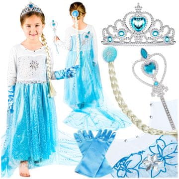 shumee Elsin kostum, kostumska zabava, karneval, princesina obleka, dekle, maturantski ples