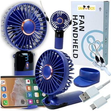 shumee Mini prenosni ročni ventilator z USB stojalo