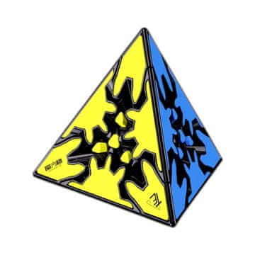 shumee Qiyi Gear Pyraminx črna s ploščicami