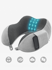 shumee Ortopedska potovalna blazina za spanje, rogljiček, vzglavnik, spominska