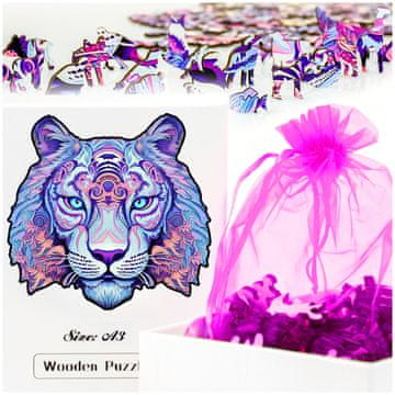 shumee Lesena sestavljanka za odrasle in otroke, tiger mačka, velikost A3, darilo za rojstni dan za očeta