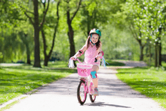 shumee Roza košara za skuter in kolo na sprednjem krmilu za otroke in deklice