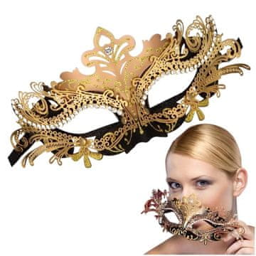 shumee ČRNO ZLATA BENEŠKA MASKA S CIRKONOM