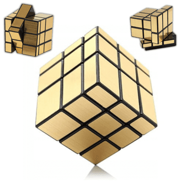shumee RUBIKOVA KOCKA SHENGSHOU OGLEDALNA ZLATA NEPRAVILNE OBLIKE ZLATA UGANKA