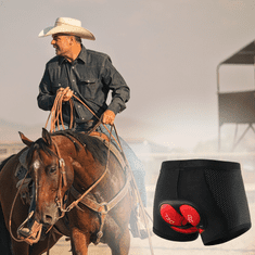 shumee Moške kolesarske kratke hlače za gorsko kolesarjenje z gel blazinico za jahanje, velikost ...