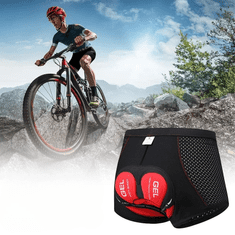 shumee Moške kolesarske kratke hlače za gorsko kolesarjenje z gel blazinico za jahanje, velikost ...