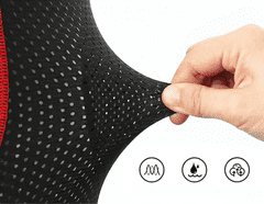 shumee Moške kolesarske kratke hlače za gorsko kolesarjenje z gel blazinico za jahanje, velikost ...