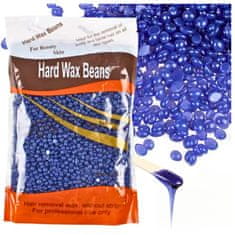 shumee Depilacijski vosek za britje nog, obraza, bikinija, kapljice, trdi modri, 100 gramov