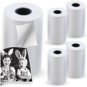 shumee SAMOLEPILJNI TERMIČNI PAPIR 5 ROL ZA MINI TERMIČNE TISKALNIKE