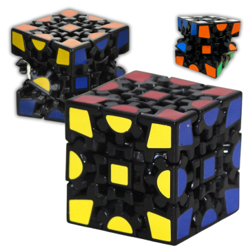 shumee LEFUN RUBIKOVA KOCKA PO MERI BARVITA Lefun 3x3 v1 Gear Cube črna