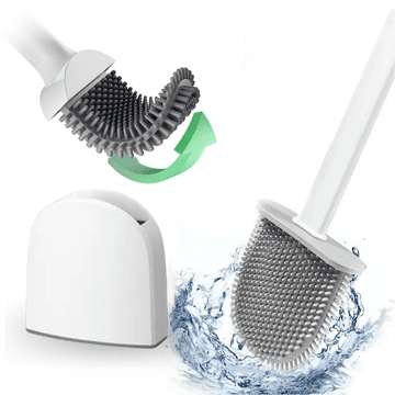 shumee WC ščetka za kopalnico, stranišče, natančna, gumijasta, viseča, posoda, ročaj