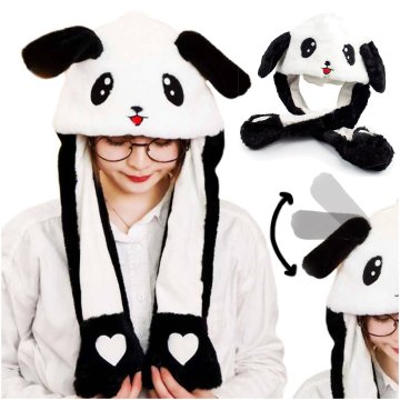 shumee PANDA KLOBUK Z PREMIČNIMI UŠESI