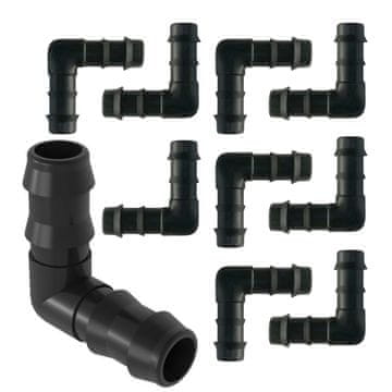 shumee Komplet 10 kotnih priključkov za kapljične cevi, cevi, vtični čep 16